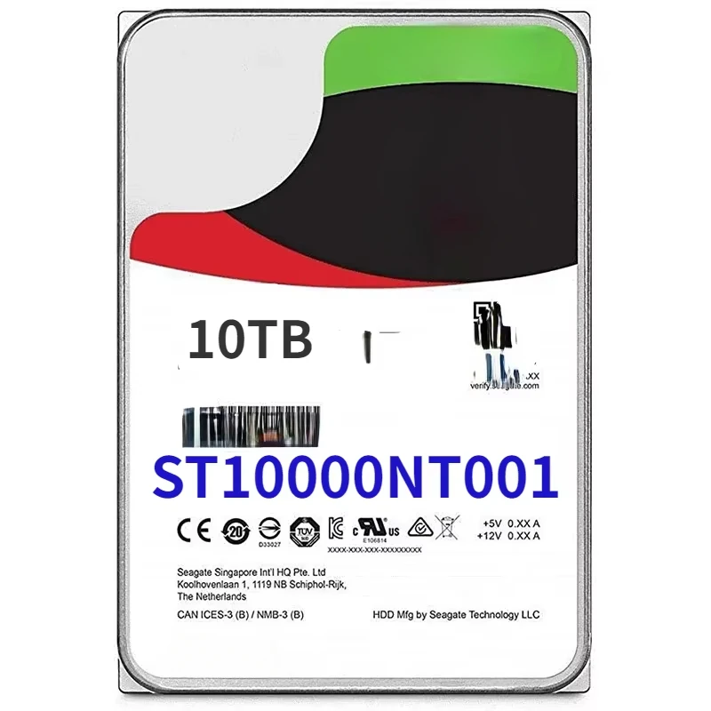 

Внутренний жесткий диск ST10000NT001 для 10 ТБ IronWolf Pro 7200 об/мин SATA III 3,5 дюйма NAS (CMR)