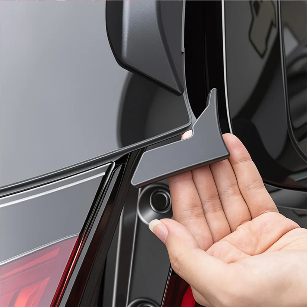 Für Toyota RAV4 2026-2028 Heckscheiben-Silikonschutzabdeckung Schwarzer Zierleistenschutz 2 Stück Auto-Außenzubehör Upgrade – Detail 1