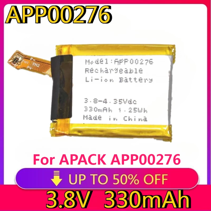 

NEW High quality replaceable APP00276 APP00276 Li-ion Battery For APACK APP00276 330mAh Battery Rechargeable