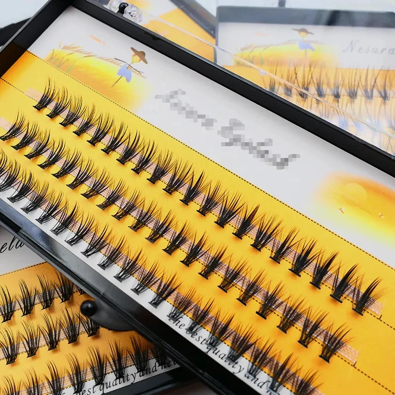 Anlinnet imitation mink eyelashes 60 bundles/box 20D natural cluster Eyelash Extensions 3D Russian personal cluster makeup tool