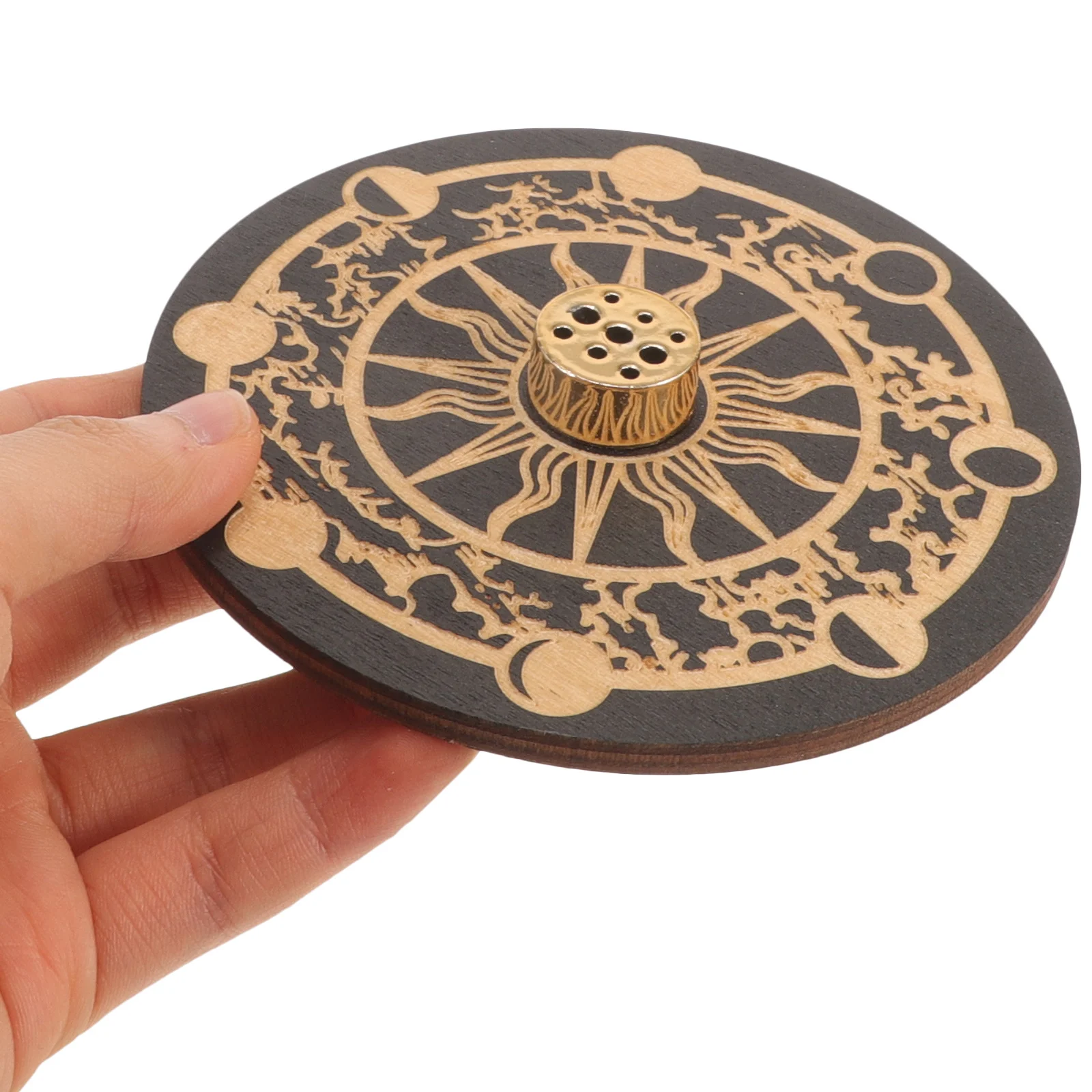 

Wood Incense Sticks Burner Holder Meditation Home Decor Multi Functional Portable Elegant Design for Various Occasions