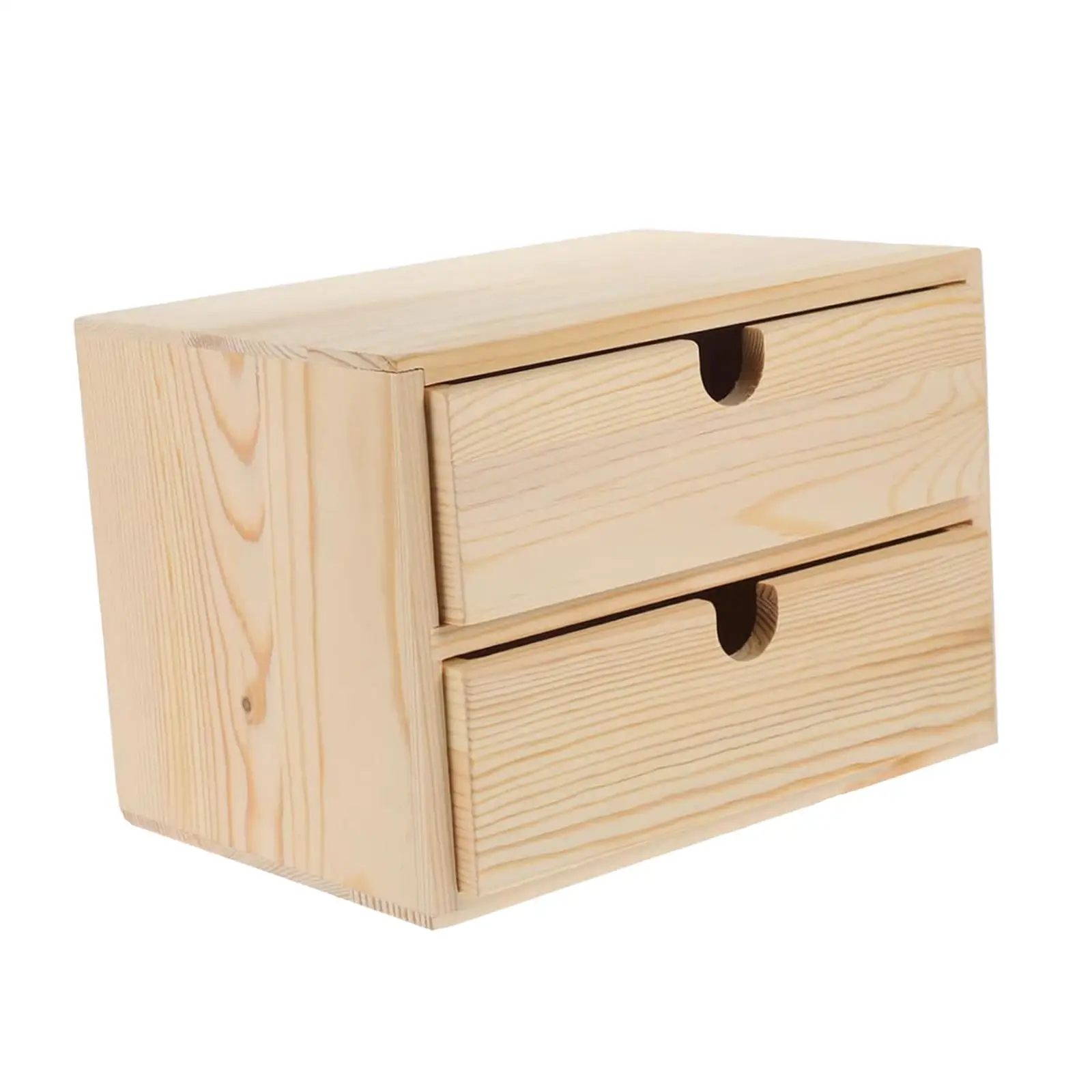 

Wooden Drawer Makeup Organizer Hair Accessories Case Elegant Decor with Drawers Jewelry Storage Box for Small Treasures Rings