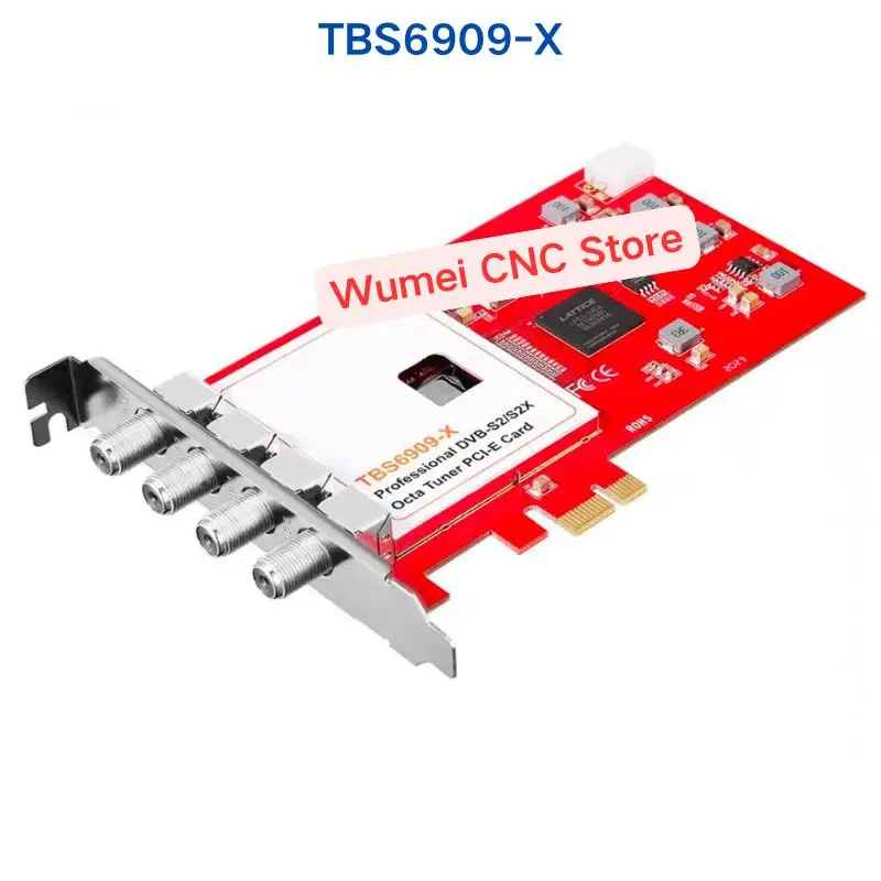 brand new TBS6909-X Professional DVB-S2/S2X Octa Tuner PCI-E Card TBS 6909-X FTA Satellite Signal
