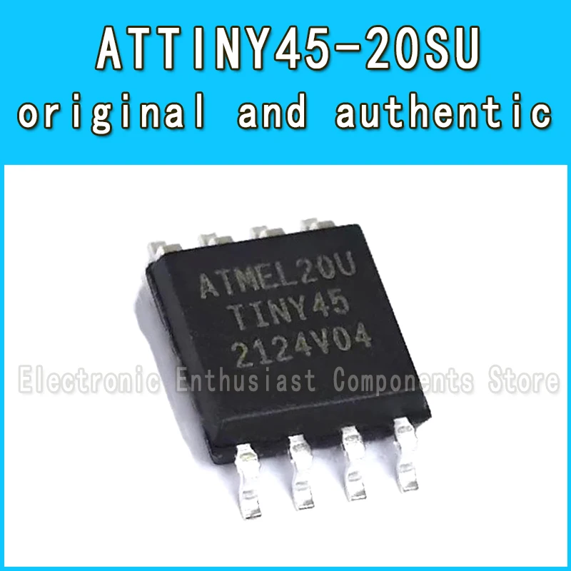 

10pcs/Lot ATTINY45-20SU ATTINY45 ATTINY45-20SUIC MCU 8BIT 4KB FLASH 8SOIC SOP-8 IC