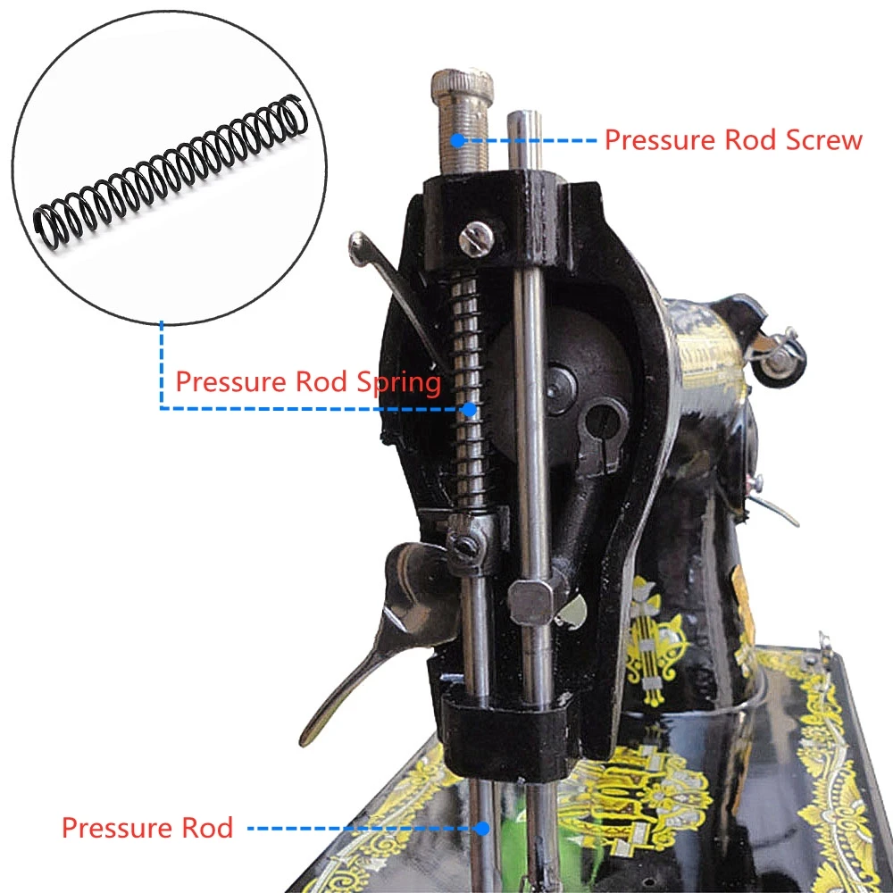 2 sztuk Old Home maszyna do szycia pręt regulacji pręt wiosna dla Singer Vintage akcesoria do maszyn do szycia stóp