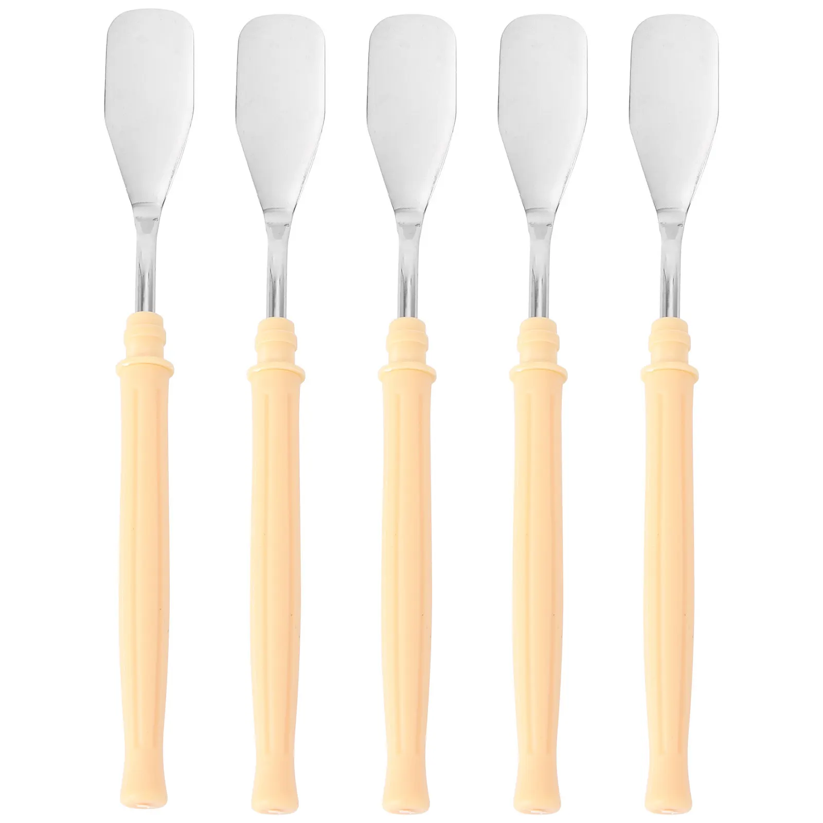 5Pcs Professional Painting Scraper Set Stainless Steel Head Plastic Handle Oil Gouache Acrylic Palette Tool Color Mixing Art