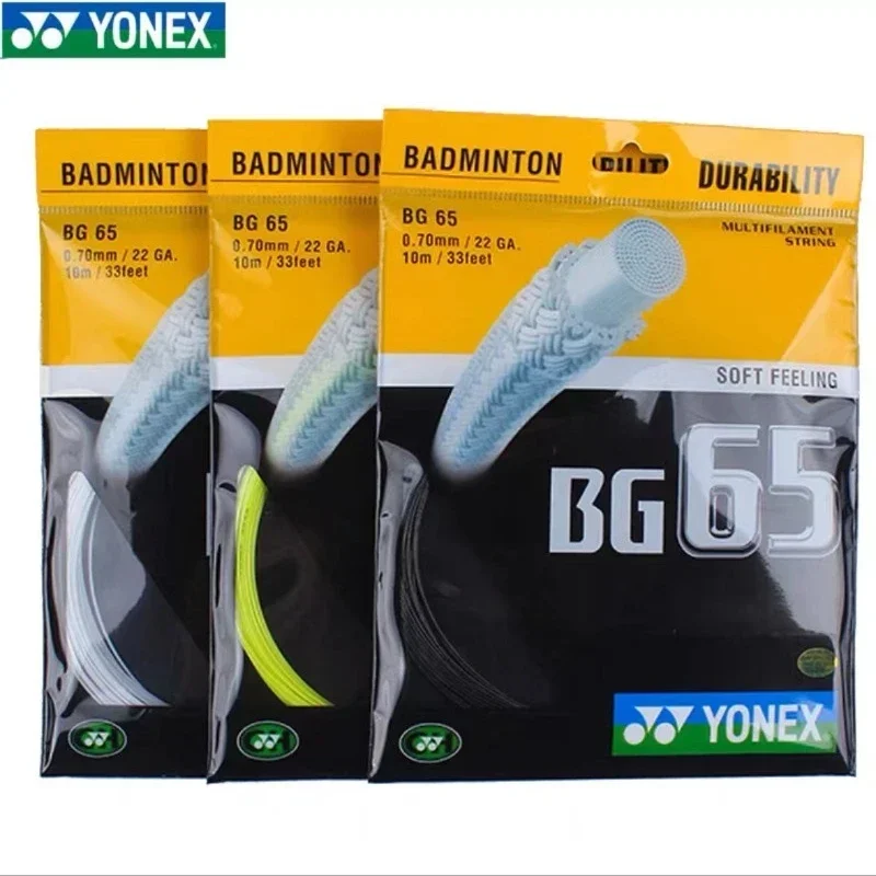 

YONEX Badminton Racket String Yy Bg65 BG-65 High Quality String High Elasticity Professional Durable