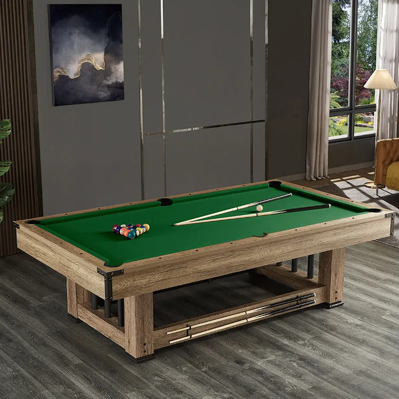High-end Light Luxury Wood Billiards Table Standard Adult Home Black Eight Multi-function Three-in-One American Style Pool Table