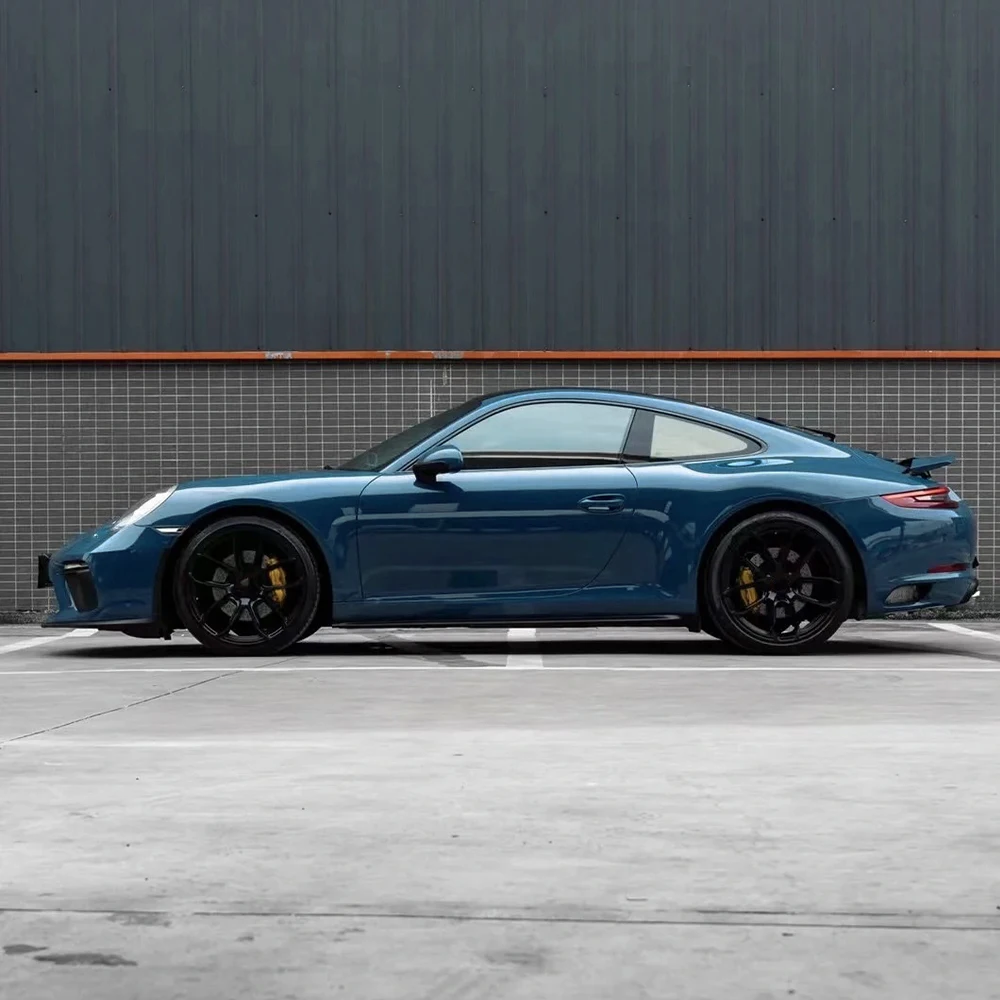 Premium Ultra Gloss Neptune Blue Wrap PET DIY Vinyl Film Car Whole Body PVC Decal Wrapping Sticker Cover Auto Tuning Akcesoria