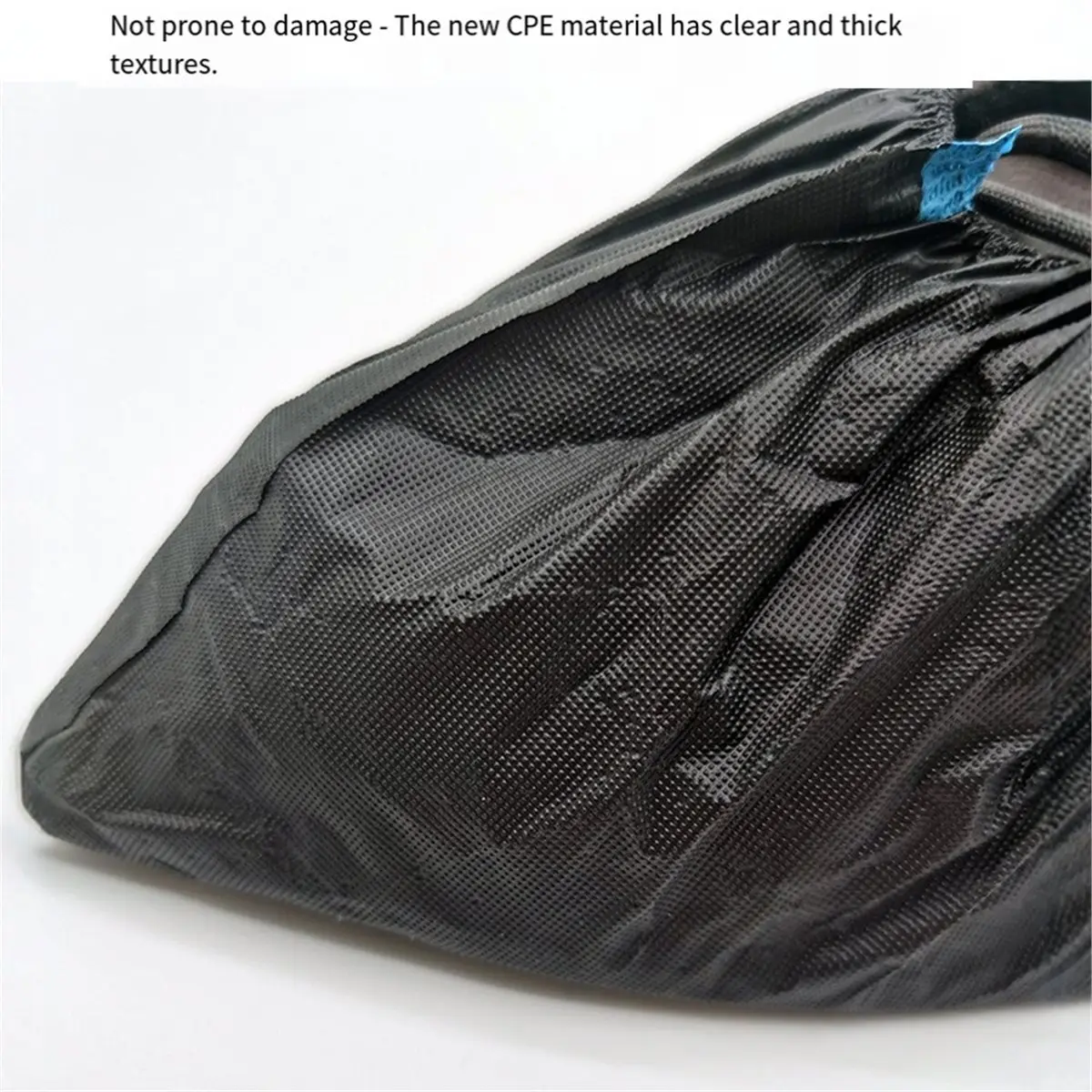 

AT33 Outdoors Waterproof Shoe Covers - Non-Slip, Disposable CPE Boot Covers, Black 100 Pack