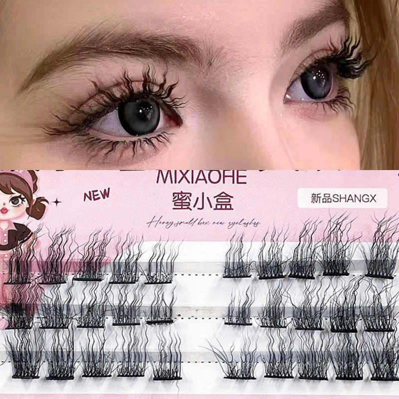 Individual Wool Roll False Eyelashes New Natural Manga Eye Lashes Daily Dating Fake Lashes Long Wispy 3D Mink Lash Makeup Tool