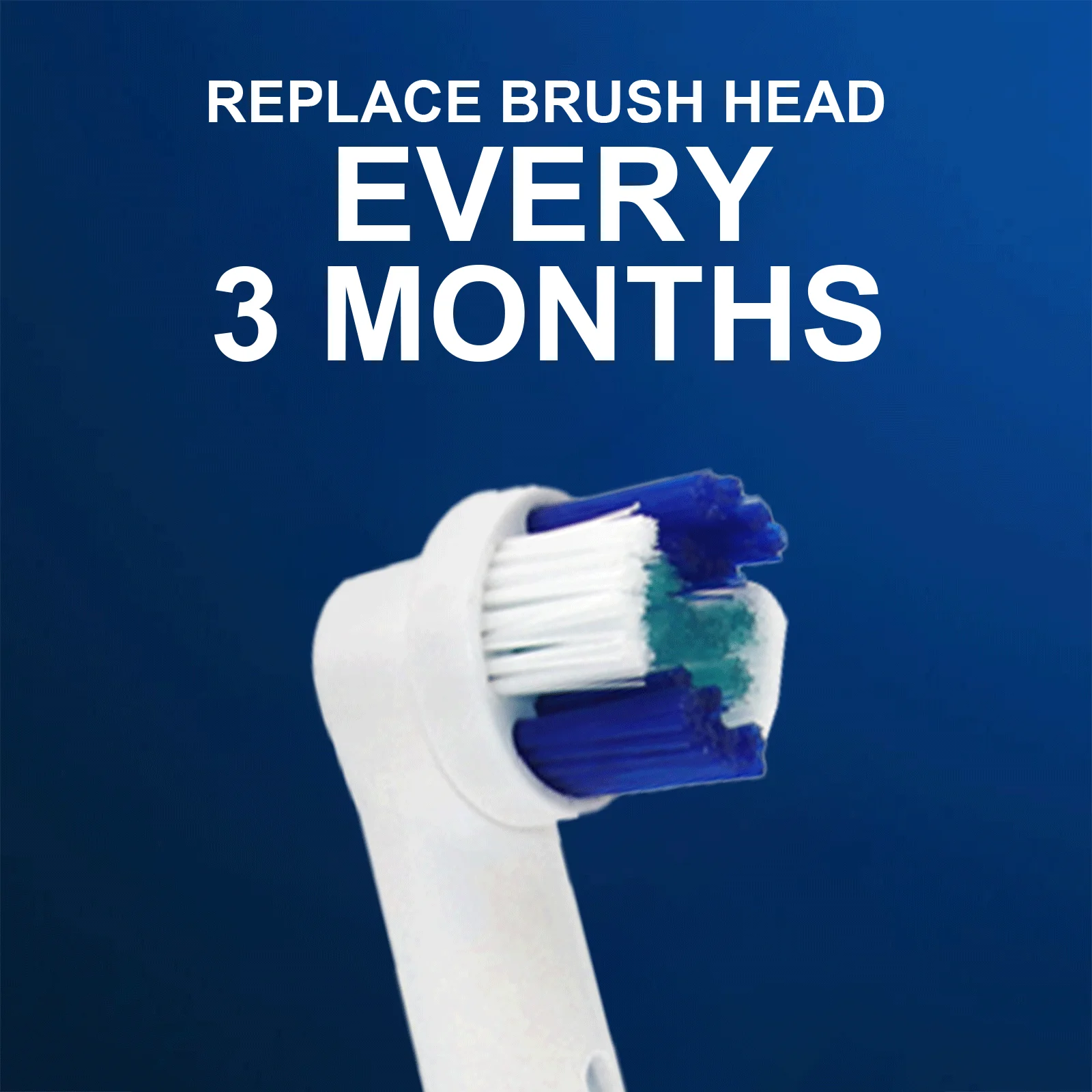 Toothbrush Heads for Optimal Oral Care 4PCS/8PCS Stain-removing Multi-level Travel-friendly Toothbrush Heads