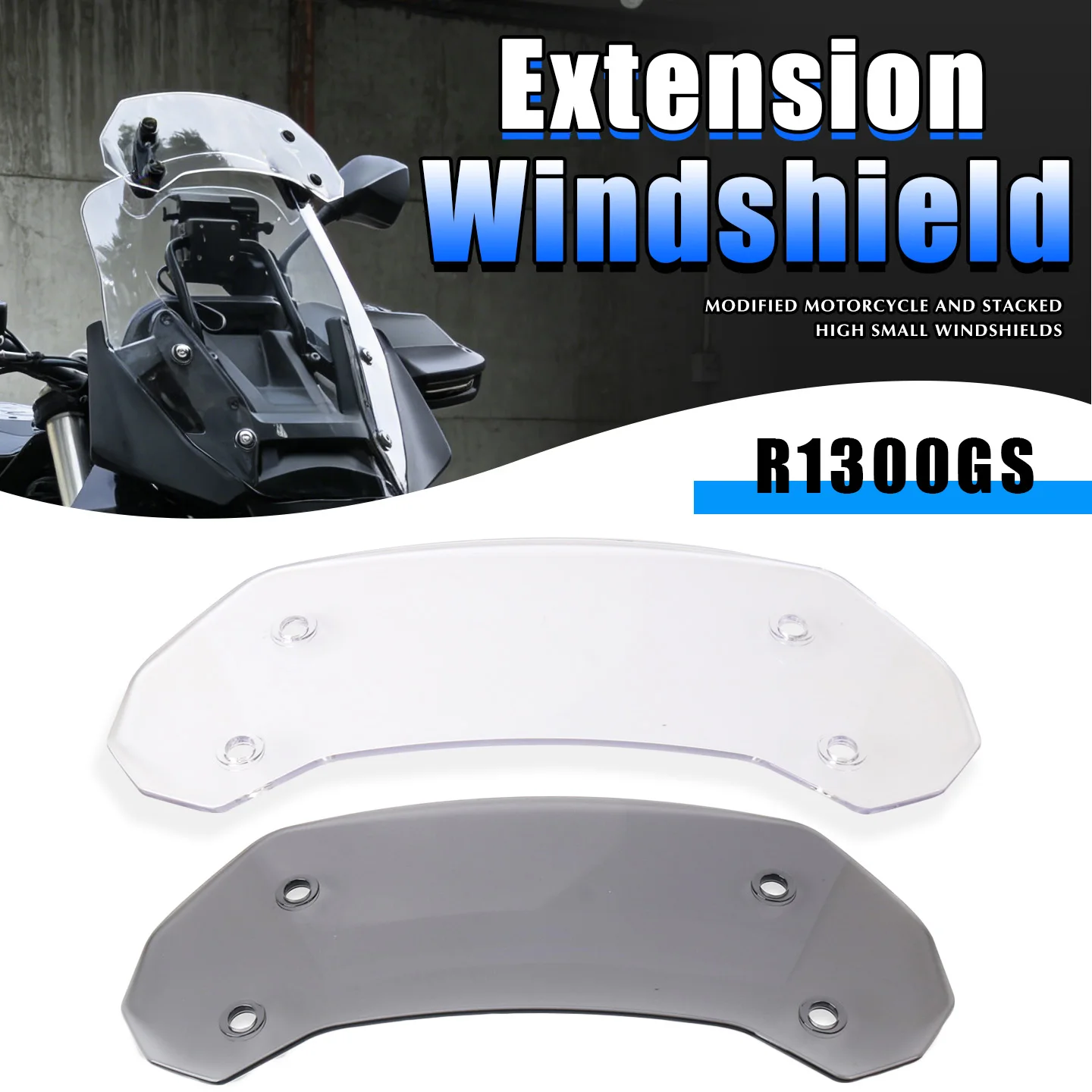

For R1300GS GS R 1300 GS R1300 GSA Adventure Accessories Wind Deflector Screen Fairing Expanded Windscreen Windshield Extension