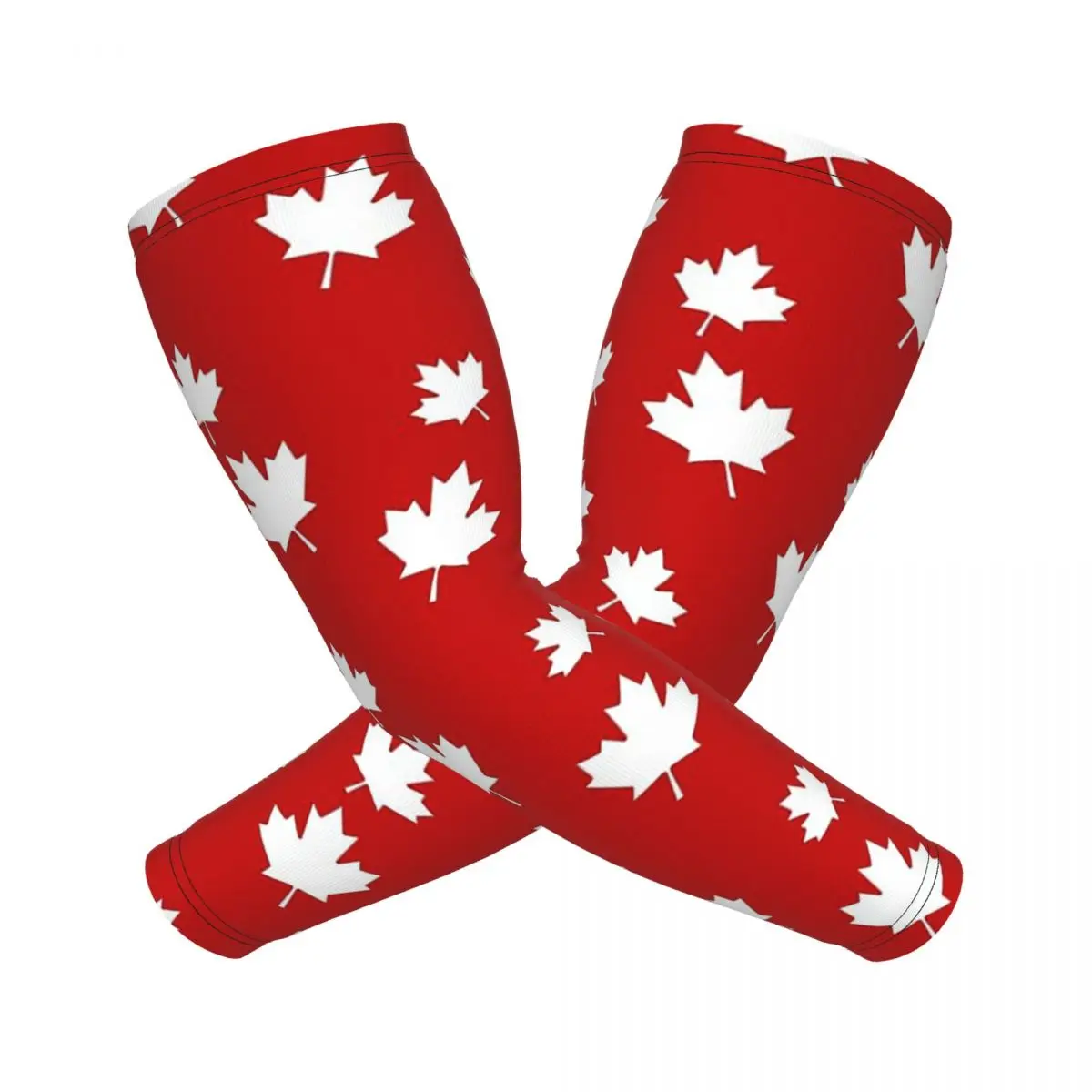 

Канада Кленовый лист Флаг Узор Красный Белый Флаг Канады Рукава Мужчины Женщины Солнце УФ-защита Татуировки Чехол Спортивное Охлаждение Велоспорт