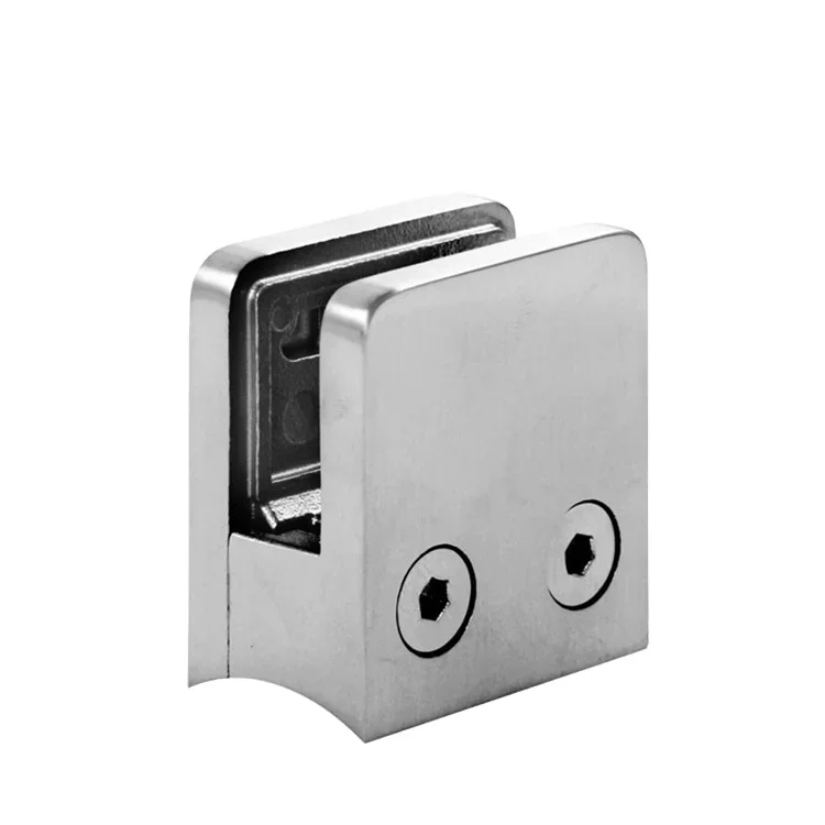 Good Quality Bathroom Clip Clamp Stainless Steel 304 Frameless Glass Door