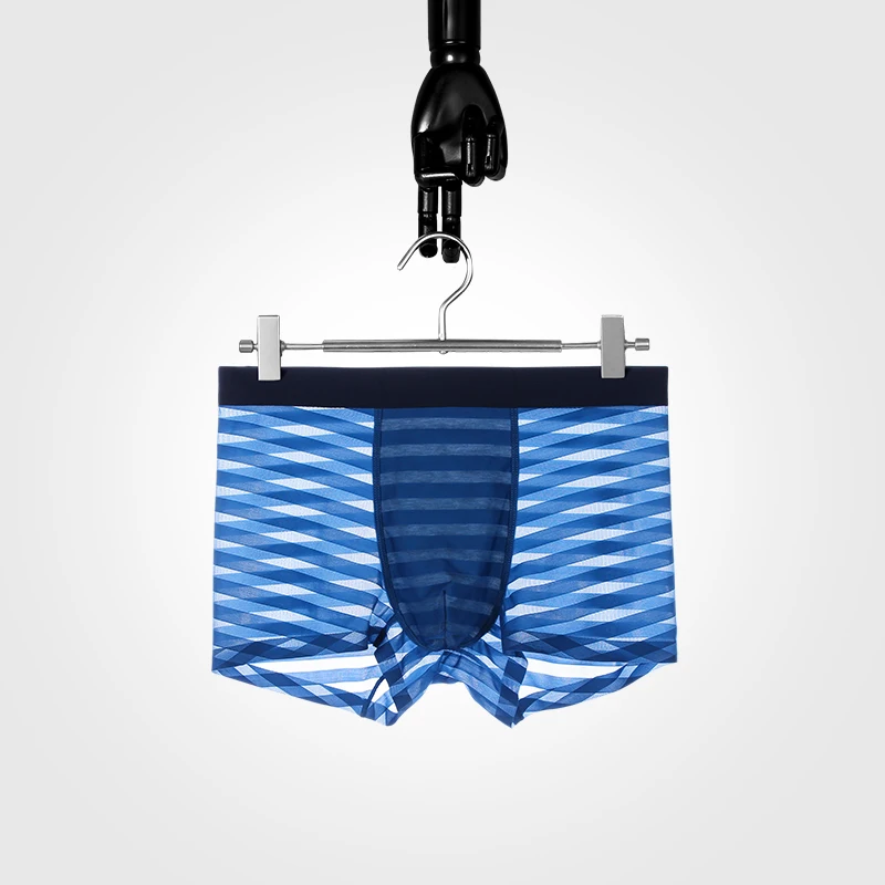 ملابس داخلية للرجال الرجال الحرير الجليد الصيف رقيقة سراويل بوكسر دون أثر مشروط أربعة زوايا تنفس مضاد للجراثيم السراويل رئيس ti