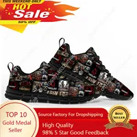 Power Metal Powerwolf Rock Band Sports Shoes Mens Womens Teenager Kids Children Sneakers Custom High Quality Couple Shoes Black