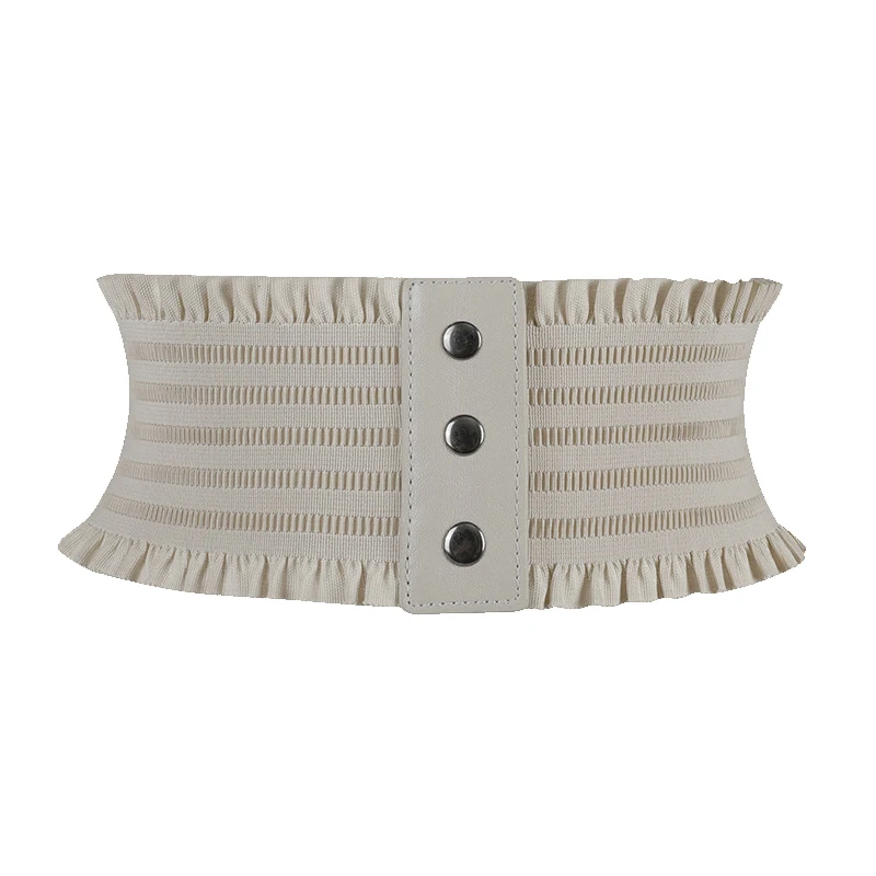 

Женский простой дизайн, эластичный широкий пояс, пояс с украшением по подолу, пояс для пальто