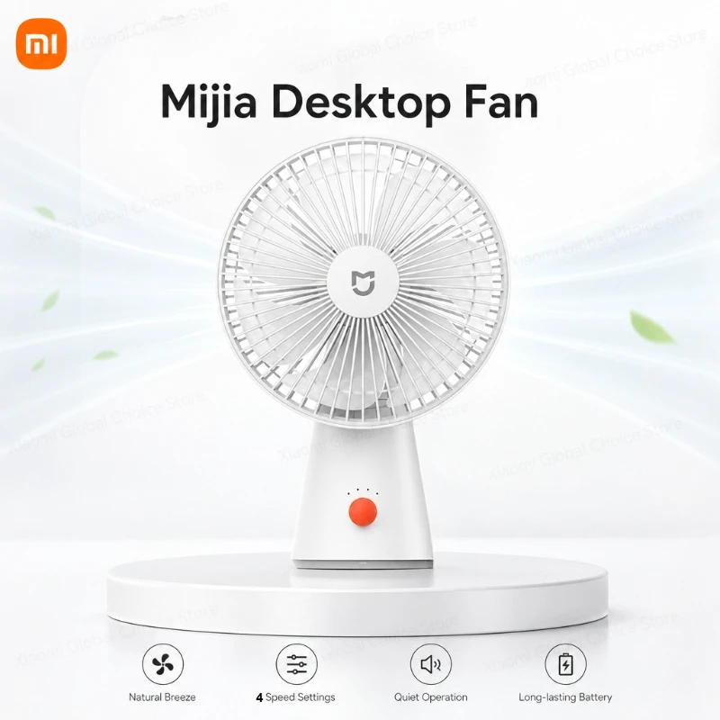 xiaomi-portable-desk-fan-electric-fan-handheld-fan-usb-rechargeable-mini-cordless-air-cooling-small-fan-4-gears-speed-adjustable