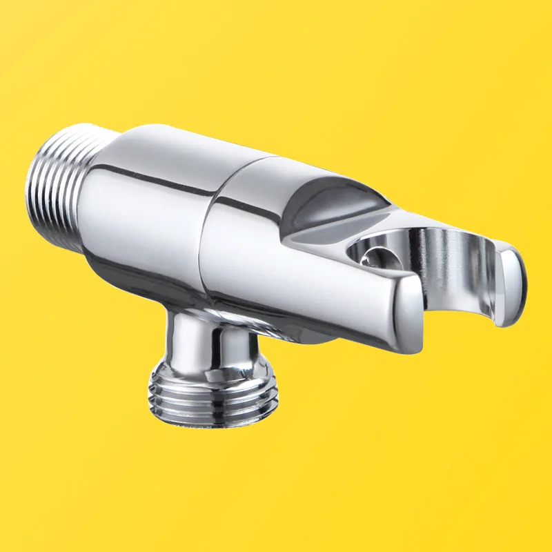 All-copper Bathroom Triangle Valve Joint Angle Rotatable Switch Valve Chrome-plated Diameter Water Valve