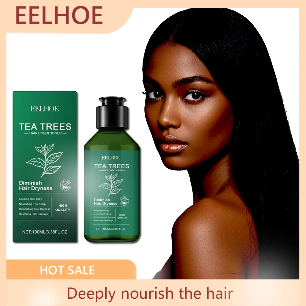 EELHOE Tea Tree Conditioner Nourishes Smooths Adds Brilliance  Dry Unruly Hair Providing Intense Hydration Repair