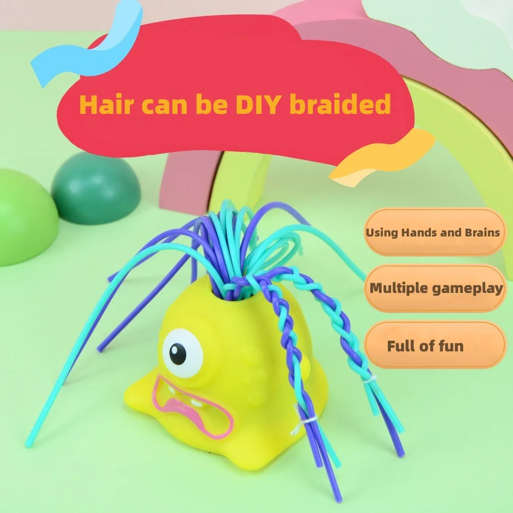 Creative Novelty Funny Hair Pulling Will Be Screaming Little Monster Toys Squeeze Prank Fidget Sound Toy Kids Decompression Toys