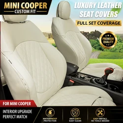 For Mini Cooper R56 R55 F54 CLUBMAN R50 R53 F55 F56 R57 F57 R60 F60 COUNTRYMAN Interior Upgrade Leather Custom Seat Protection