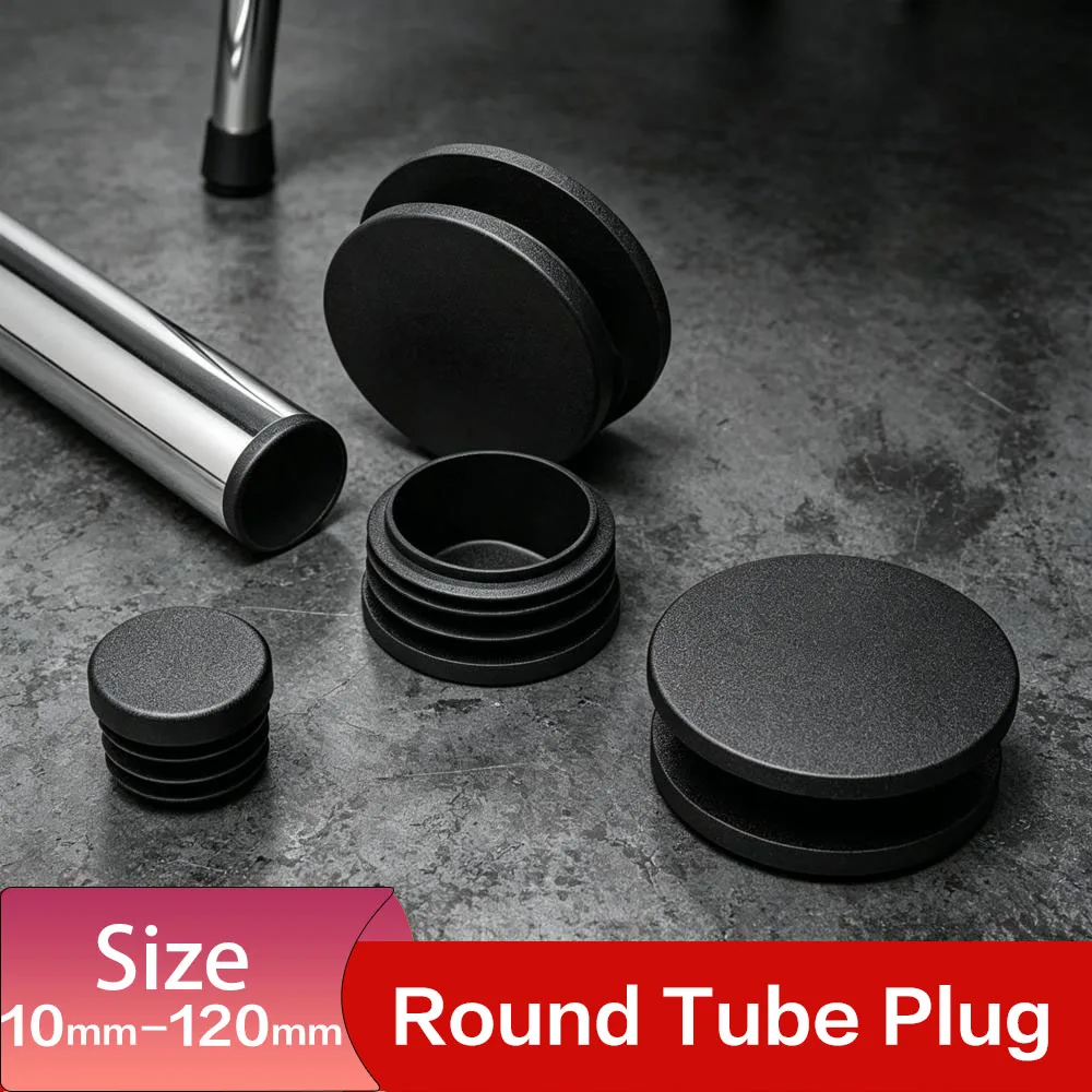

10pcs/20pcs/30pcs Round Pipe Plug, Chair Stool Foot Pad, Inner Pipe Plug, Flat Pipe Stopper & Foot Plug