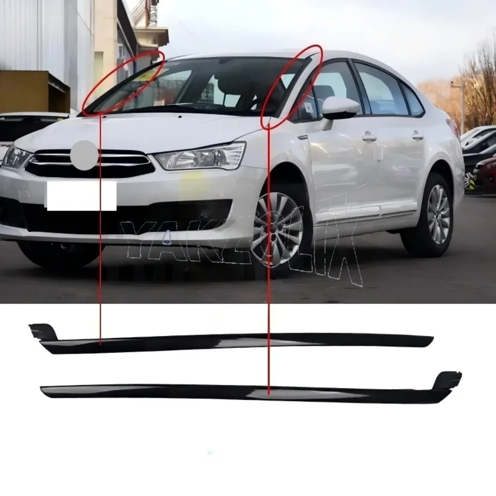 For Citroen C4 Triumph 2004 - 2013 Car Window Glass Outer Belt Trim Sealing Strips Windshield Pillar Molding Cover 8120Q2 8120Q3
