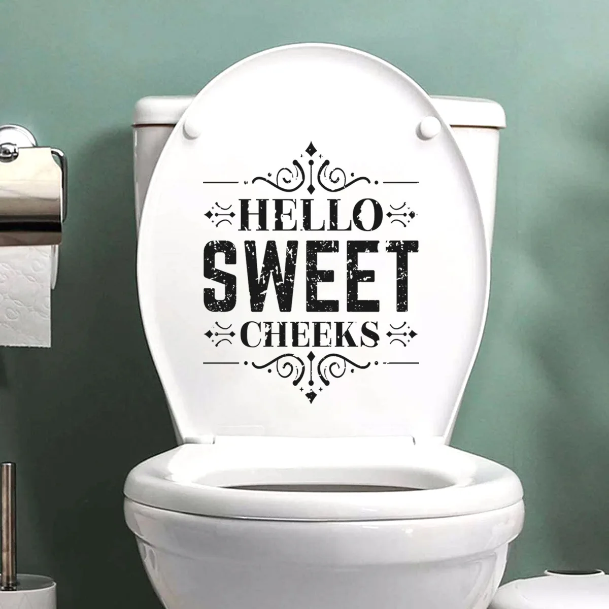 30*25cm  English Slogan Sweet Wall Sticker Creative Toilet Living Room Bedroom Study Restaurant  Decorative Wall Sticker