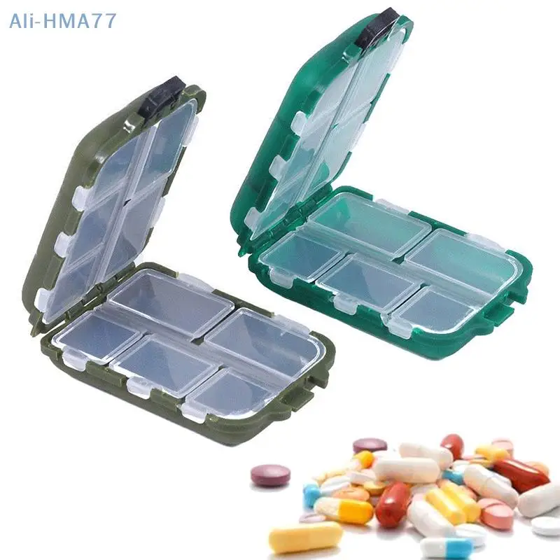 10 Grids Weekly Pill Box 7 Days Foldable Travel Medicine Holder Tablet Storage Case Container Dispenser Organizer Tools