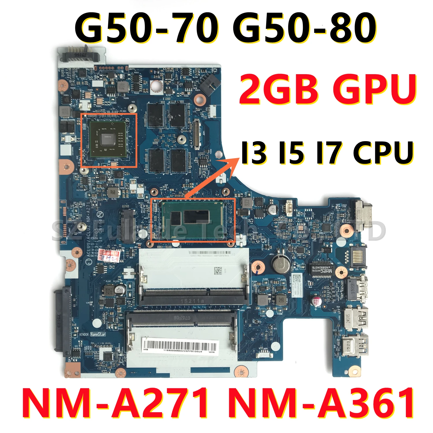 ตรวจสอบและแนะนำเมนบอร์ด A361 สำหรับแล็ปท็อป Lenovo Ideapad G50-70/G50-80 ที่ใช้งานได้จริง