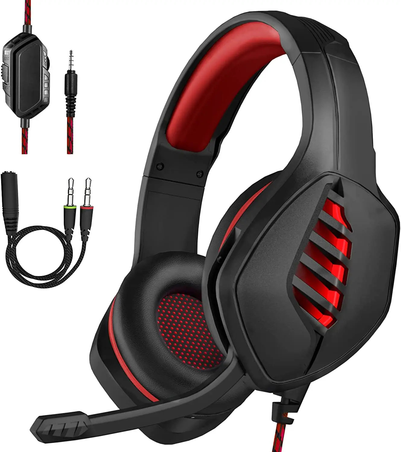 

TARGEAL Gaming Headset with Microphone for PC, PS4, PS5, Switch, Xbox One, Xbox X|S 3.5mm Gamer Headphone with Noise Canceling