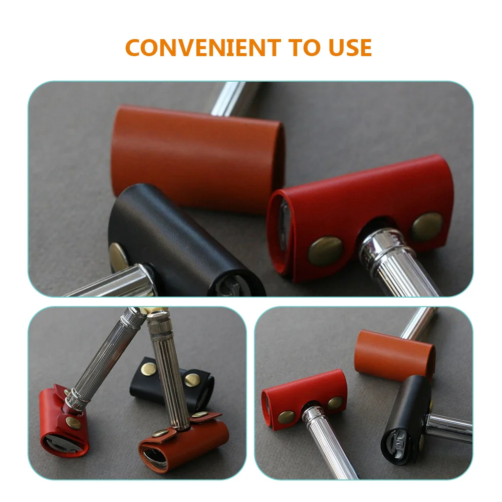 

2pcs Sleeve Protective Cover Shaver Case Durable Razor Accessories Manual Razor Sleeve Travel Anti-Scratch Manual