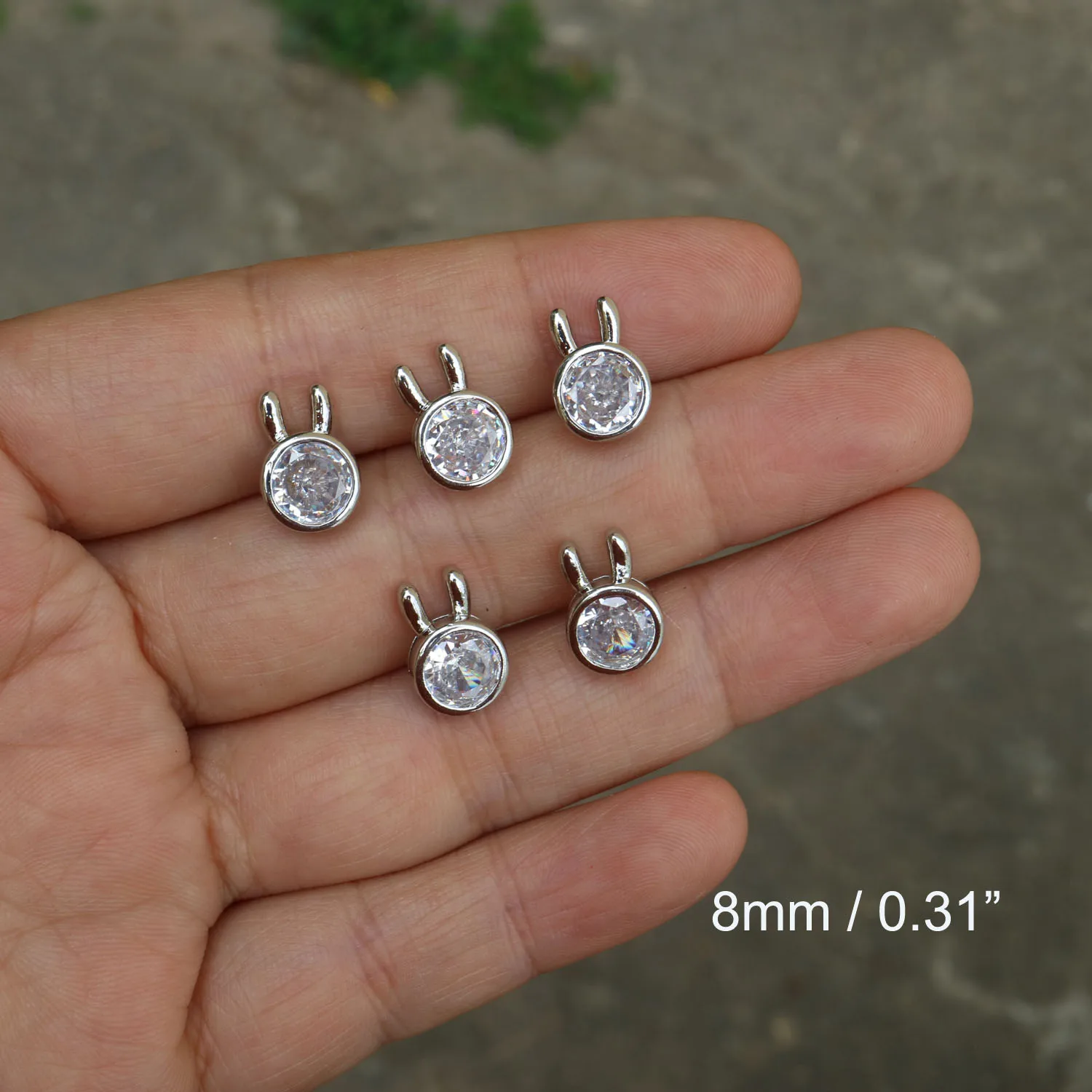 5pc/lot Shining crystal flower buttons Cubic zirconia button for shirt Decorative CZ sewing buttons for cashmere Knit cardigan