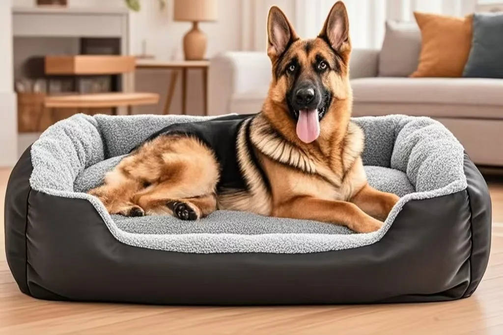 Weiches, warmes Winterhaus für Hundebett für Hunde, wasserdichtes Katzenbett, Haustierbett für große, mittelgroße und kleine Hundehütte – Detail 1