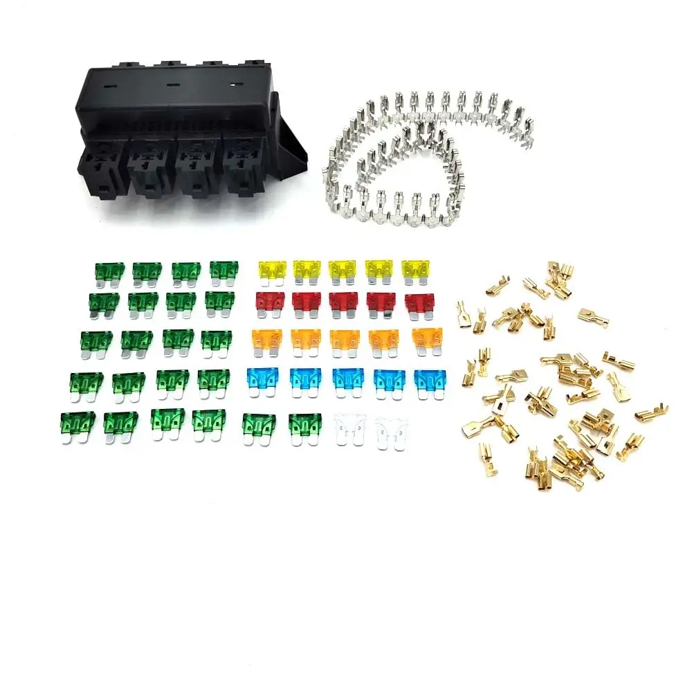 

Universal Relay Holder Box 8 Way Relay Socket Set For Car Boat Marine Ship Yacht