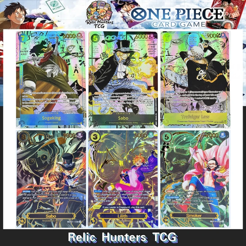 

OP03/OP04/OP07/OP10 Anime One Piece OPCG Comics Replica Sabo Sogeking Hancock Law Game Anime Collection Cards