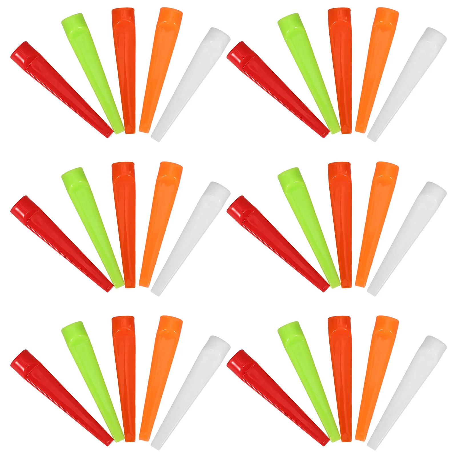 50Pcs Golf Tees Plastic Flat Shape Lightweight Training Equipment Accessories Unbreakable Random Plastic Tees
