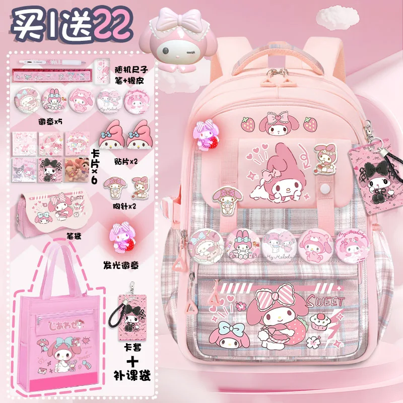 Sanrio Cinnamoroll Cute Fashion Printing Escuela Student Campus Backpack Mochilas Aestethic Bag Kawaii Large Capacity