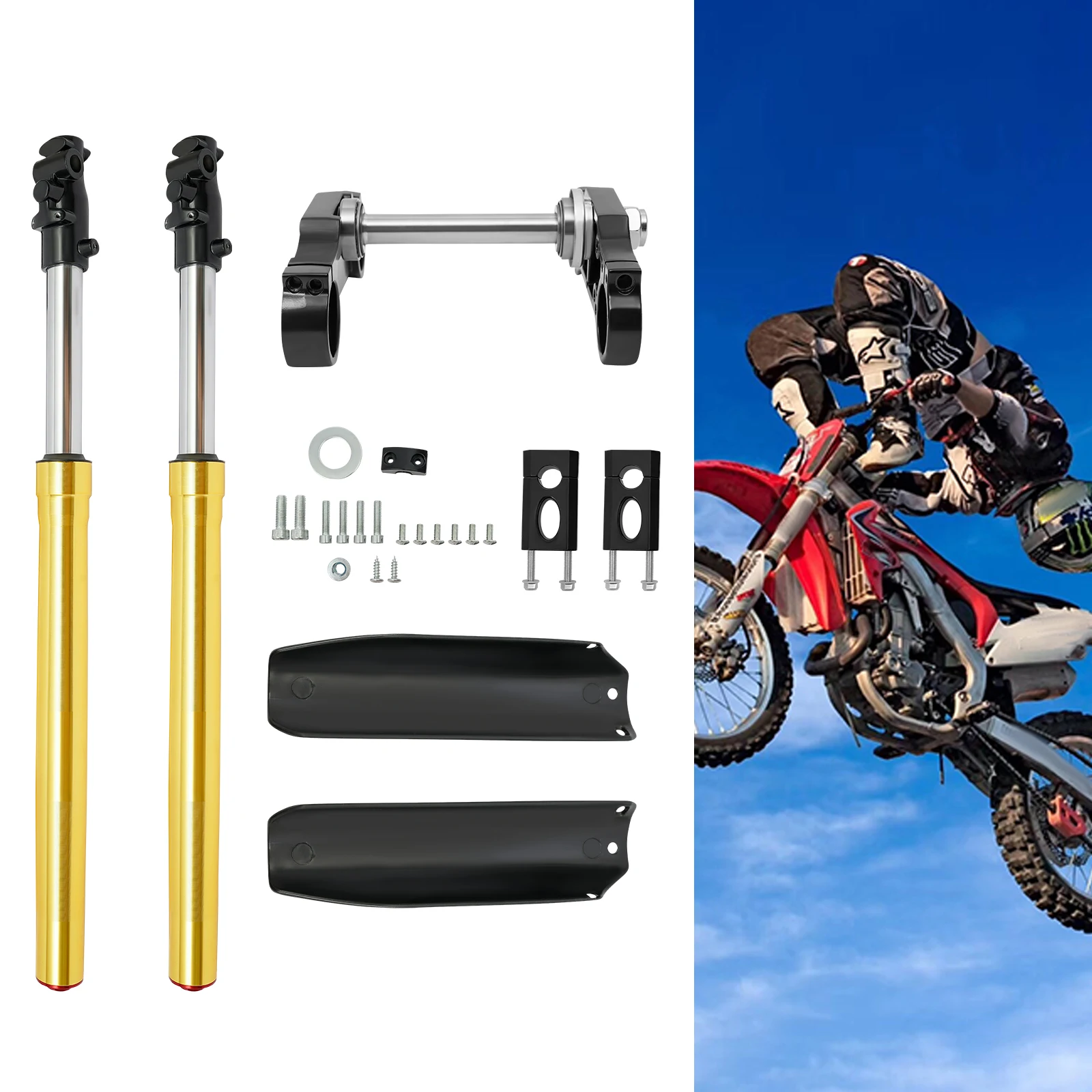 29-Inch Front Fork Suspension Shock Absorber, 45/48mm for Mountain Bike, Durable and High-Performance Upgrade