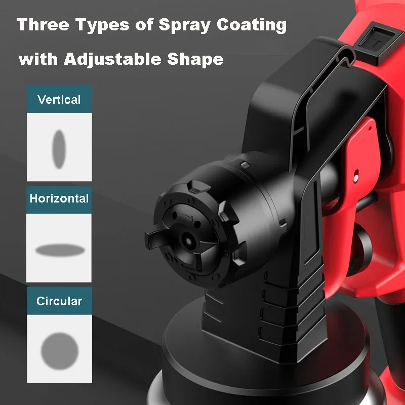 1000ML Electric Spray Gun 550W High Pressure Electric Paint Sprayer Detachable Sprayer Portable Wall Coating Airbrush Power Tool