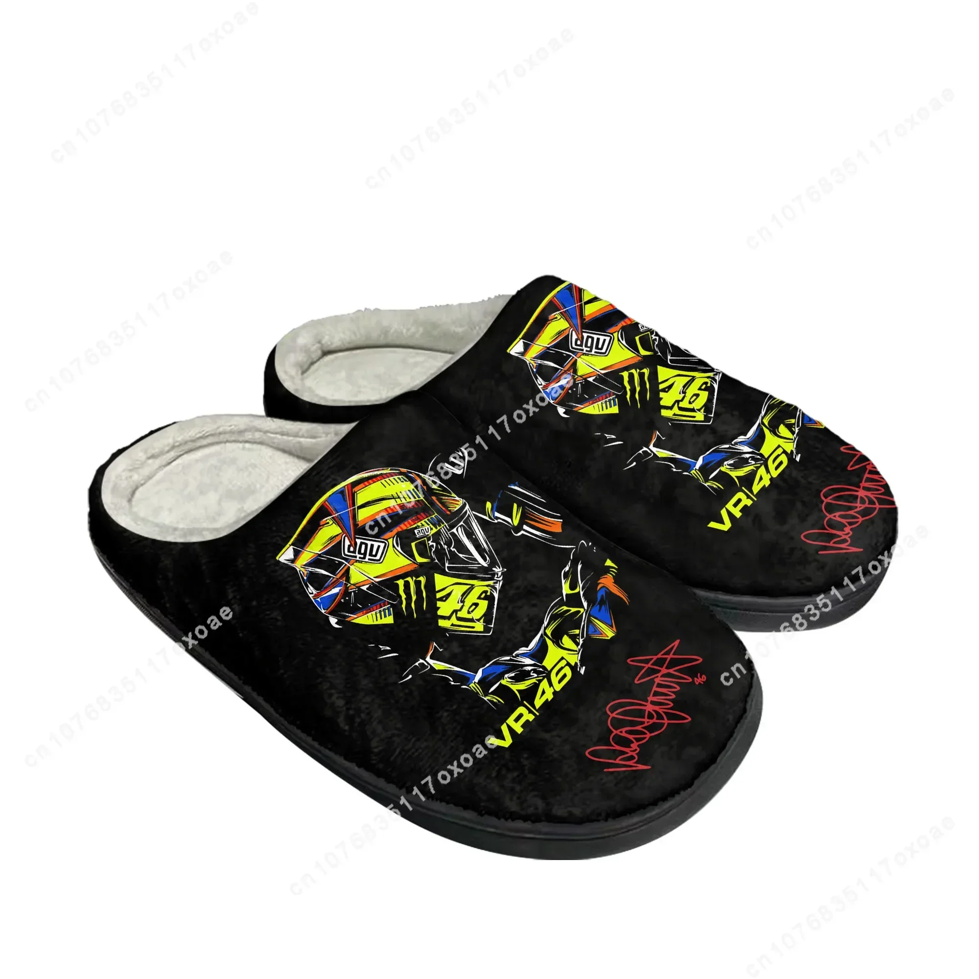 I-Italian Home Cotton Slippers Racer Rossi Men Women Motorcycle Plush Bedroom Casual Keep Warm Shoes Thermal Slipper Custom Shoe