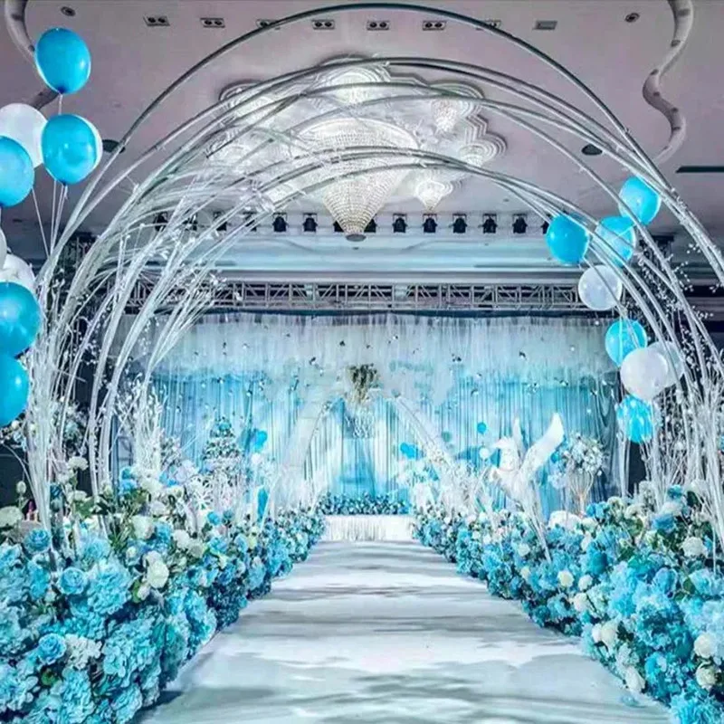 Creative Modelling Tube Flexible Bending Aluminum Plastic Pipe Balloon Frame Wedding Arch Stand For Birthday Party DIY Supplies