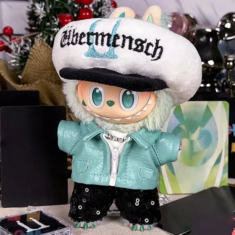 

Новые плюшевые аксессуары для одежды для кукол, шляпа-гриб, комплект одежды для 15 см/17 см, аксессуары для одежды Labubu (без куклы)