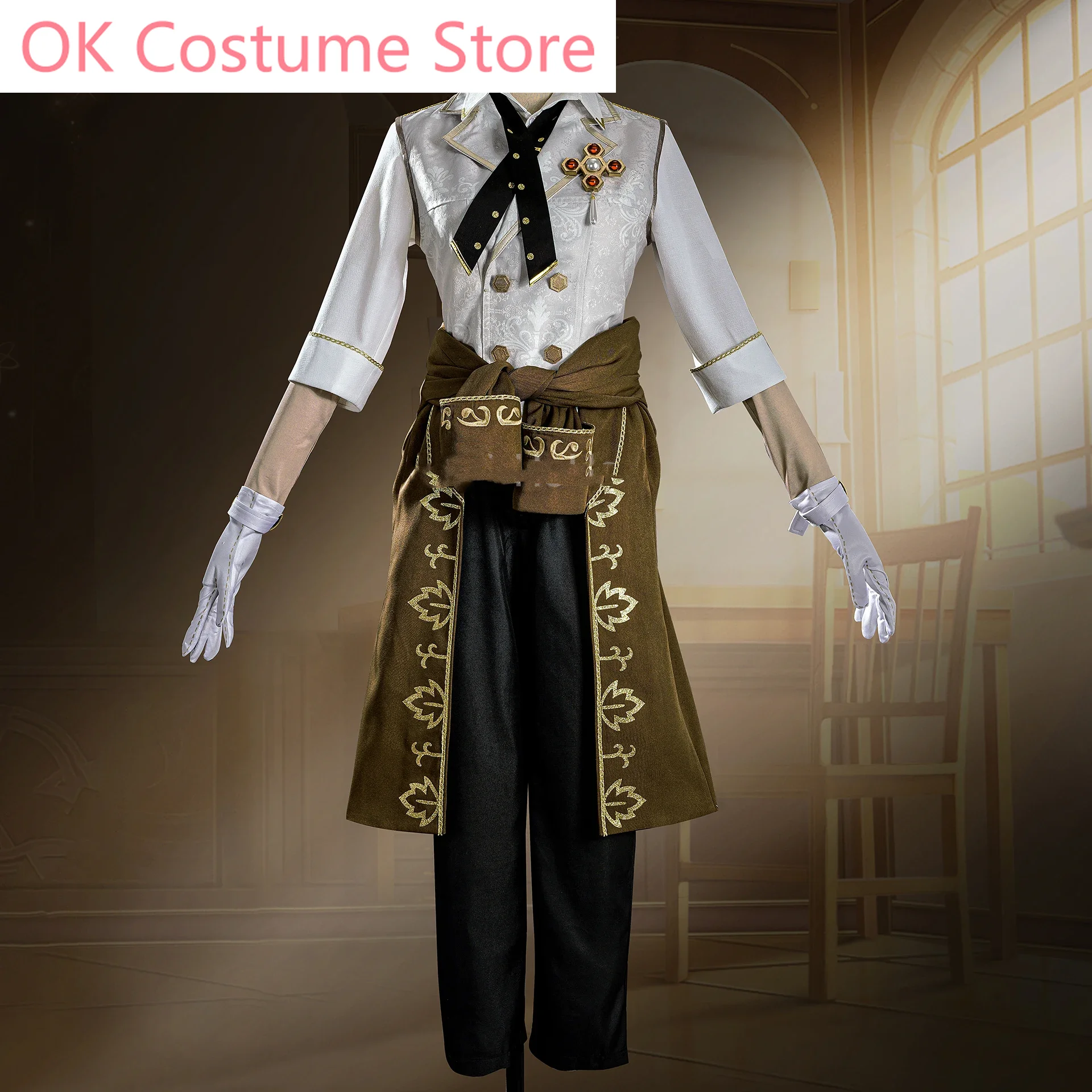 Identity V Luca Balsa Prisoner Graduation Day QiZhen Fashion Game Suit Cosplay Costume Halloween Party Role Play Outfit