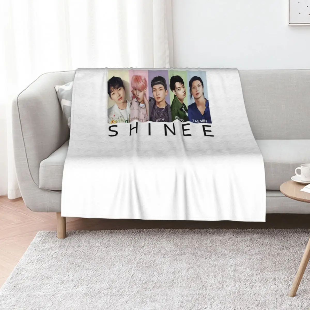 SHINee (group) 5 Throw Blanket Luxury Throw Cute for sofa Luxury Thicken Sofas Loose Blankets