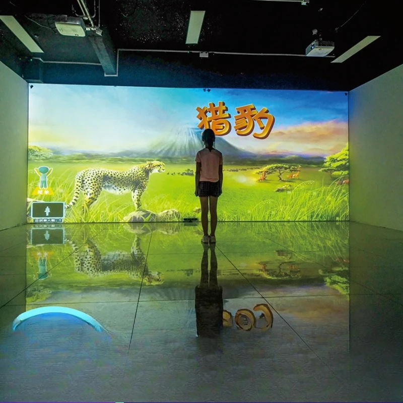 Parent-child interactive projection somatosensory education, projector 3d wall projection indoor amusement equipment