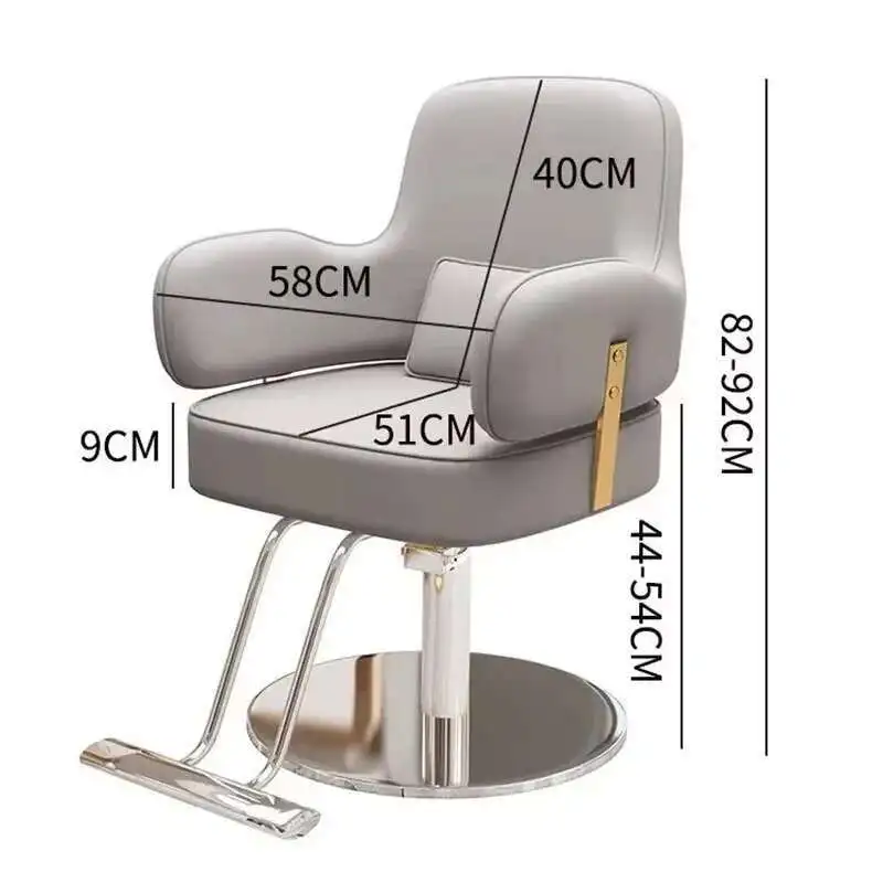 

Luxury Trendy Barber Chair Elegant Premium Fashionable Swivel Hairdresser Chair Stylish Comfy Kapperstoel Salon Furniture
