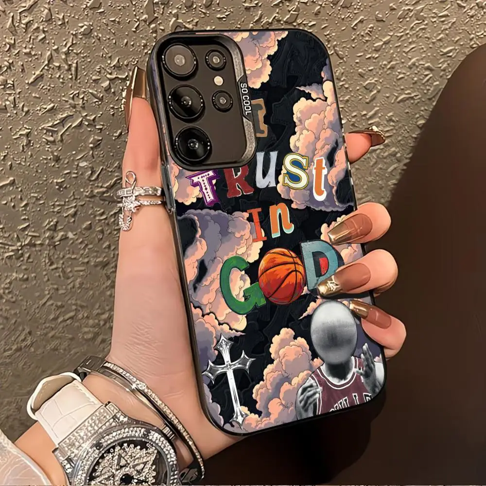 Basketball Doodle Exquisite luxury High-end PhoneCase PhoneCase for Samsung Galaxy S26 S25 S24 S23 S22 S21 FE,Ultra,Plus